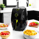 Cecotec Cecofry Compact Rapid Black1.5L Oil Free Fryer Healthy Food Programmable in Time and Temperature Includes Cookbook