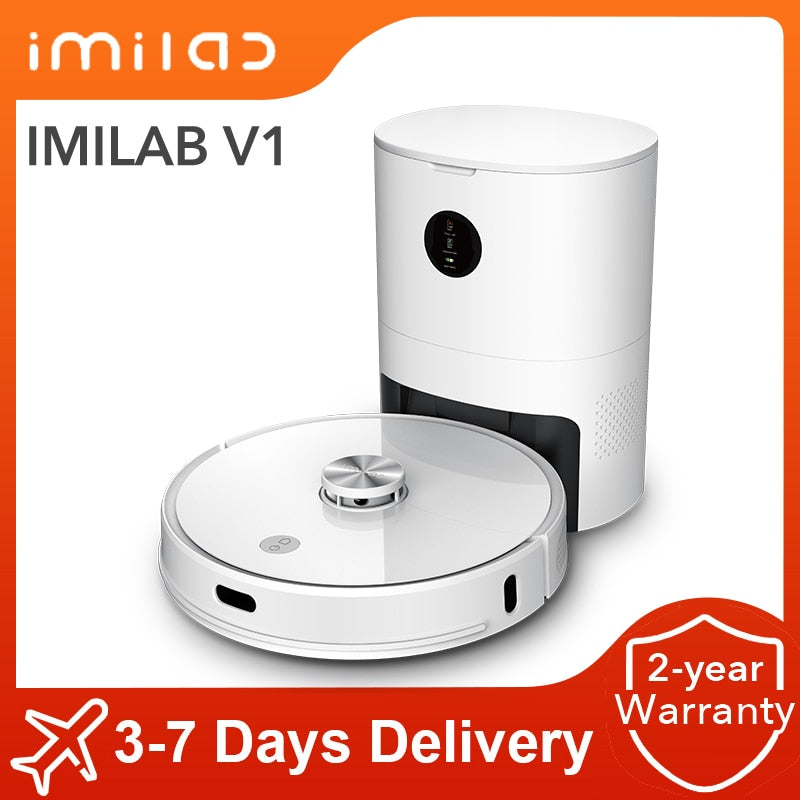 Robot aspirador IMILAB V1, aspirador inteligente para recogida de polvo, limpiador de mopa, desinfección LDS, navegación láser, control mijia, pared virtual