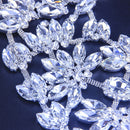 Stonefans Mode Halloween Halbgesichtsmaske Strass Schmuck für Frauen Bling Silber Farbe Blatt Gesichtsmaske Kristall Tanz Schmuck