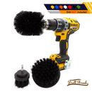 3Pcs/Set Electric Brush power scrubber Bathroom Surfaces Tub, Shower, Tile and Grout All Purpose Power Scrubber Cleaning Kit