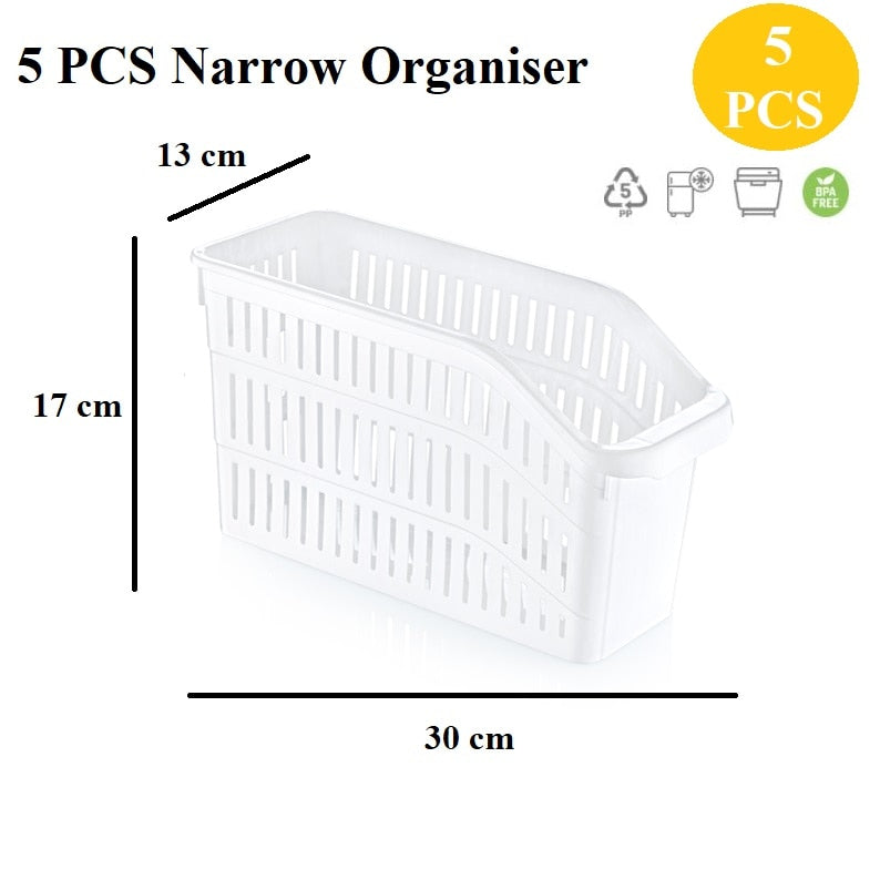 Kitchen Refrigerator Organizer Basket Container Drawner Adjustable Storage Box Retractable Drawer Space Saver Slide Fridge Rack