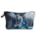 Cartoon Ladies Nurse Printed Cosmetic Bags Foldable High Capacity Women Makeup Bag Eco Reusable Storage Bag Chic Pencil Case