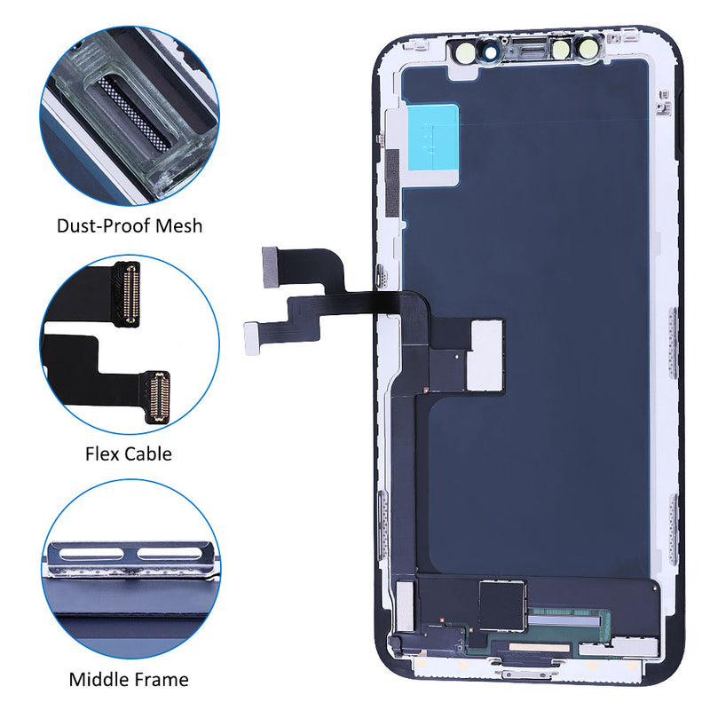 Elekworld Grade For iPhone X OLED XS MAX XR 11 LCD Screen incell With 3D Touch Digitizer Assembly 12 Pro Max Replacement Display