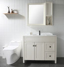 EZANDA Brass Single Handle Bathroom Faucet with Pop-up Sink Drain Assembly & Faucet Supply Lines, Matte Black