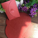 (10 pieces/lot) Mini 10.5x7.2cm Love Buckle Pearl Envelopes Wedding Invitations New Year Greeting Cards Christmas Cards