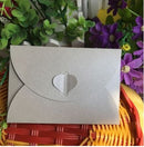 (10 pieces/lot) Mini 10.5x7.2cm Love Buckle Pearl Envelopes Wedding Invitations New Year Greeting Cards Christmas Cards