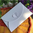 (10 pieces/lot) Mini 10.5x7.2cm Love Buckle Pearl Envelopes Wedding Invitations New Year Greeting Cards Christmas Cards