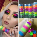Juego de pigmentos de fósforo de neón, polvo fluorescente para uñas, purpurina para ojos, decoración de manicura, paletas de pigmentos para decoración de uñas