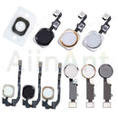 Home-Button Flex For iPhone 6 6s 7 8 Plus 5s SE Return Back Home Button With Flex Cable Rubber Sticker No Touch ID Fingerprint