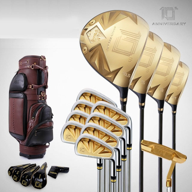 PGM Brand Tenth Anniver Sary Golf Compiete Clubs Sets von Stangen Herren Sets Bar GOLF Herren Gold Sets Titanlegierung Kopf Carbonschaft