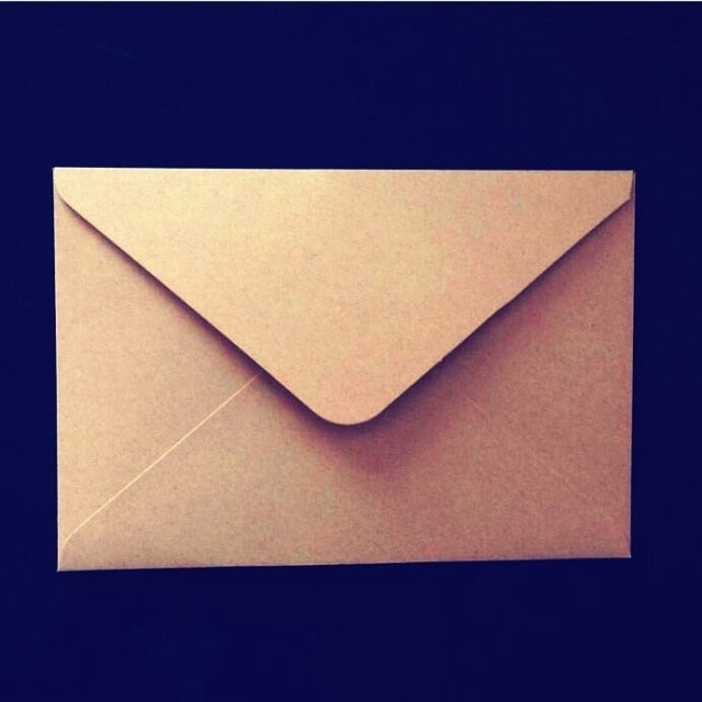10pcs/lot Blank Kraft paper envelope for Wedding Party Messaage Card postcard bag cards Retro red envelopes