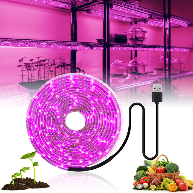 LED Grow Light Full Spectrum 5V USB Grow Light Strip 2835 LED Phyto Lampen für Pflanzen Gewächshaus Hydroponic Growing 0.5M 1M 2M 3M