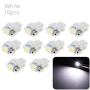 10Pcs LED Light Car Gauge Speed Dash Bulb Dashboard instrument Light Wedge Interior Lamp B8.5D 509T B8.5 5050 Led 1 SMD T5 Lamp