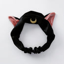 Diadema con orejas de gato Sailor Moon, accesorio para el cabello, diadema, Cosplay de Anime, herramienta de maquillaje para lavado de cara, tocado de Lolita para mujer