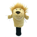 Todo tipo de animales Fundas para cabezas de golf que se ajustan a Fairway Woods Men Lady Golf Club Cover Mascot Novedad Lindo regalo