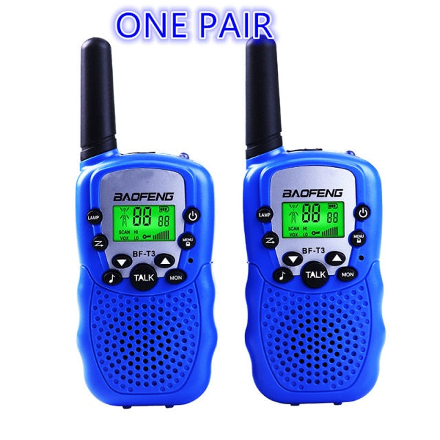 2pcs Wholesale Children Mini Kids UHF Walkie Talkie BF-T3 Baofeng FRS Two Way Radio Comunicador T3 Handy Talkie Hf Transceiver