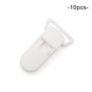 LOFCA 10pcs Baby Pacifier Clips Solid Plastic Pacifier Clips Soother Holder Infant Pacifier Nipples Holder Multi Color Clamp Toy