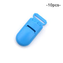 LOFCA 10pcs Baby Pacifier Clips Solid Plastic Pacifier Clips Soother Holder Infant Pacifier Nipples Holder Multi Color Clamp Toy