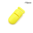 LOFCA 10pcs Baby Pacifier Clips Solid Plastic Pacifier Clips Soother Holder Infant Pacifier Nipples Holder Multi Color Clamp Toy