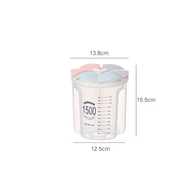 Tanque de almacenamiento de cocina Compartimiento de caja de almacenamiento de tanque sellado Caja transparente Caja de almacenamiento de alimentos de plástico