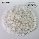 50-800PCS Garden Adjustable Nozzles Drip Irrigation Watering Sprinkler 1/4'' Anti-Clogging Dripper Emitter Flower Beds Vegetable