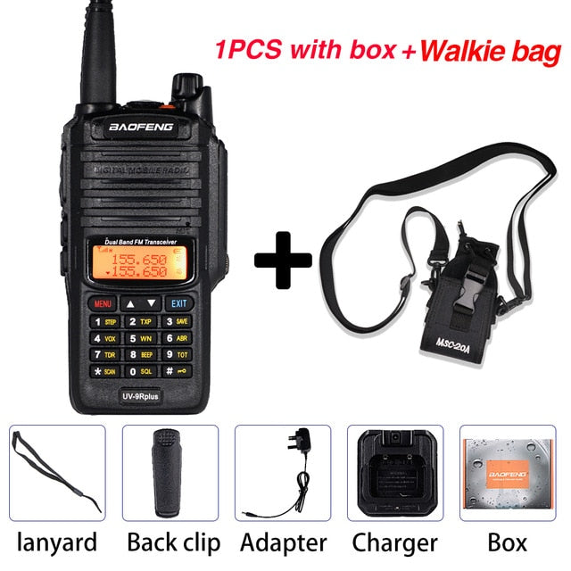 10W Baofeng UV-9R plus Walkie Talkie Wasserdichtes tragbares Dualband-CB-Jagd-Amateurfunkgerät UV 9R plus HF-Transceiver 9R-Sender