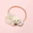 BalleenShiny moda floral diadema bebé recién nacido elástico princesa diademas niño niños perla estilo fresco lindo sombreros regalos