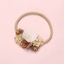BalleenShiny moda floral diadema bebé recién nacido elástico princesa diademas niño niños perla estilo fresco lindo sombreros regalos