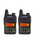 2pcs/lot BAOFENG T1 MINI Two Way Radio BF-T1 Walkie Talkie UHF 400-470mhz 20CH Portable Ham FM CB Radio Handheld Transceiver