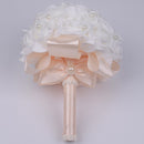 Barato PE Rose Dama de honor Boda Flores de espuma Rose Ramo de novia Cinta Fake Wedding bouquet de noiva Personalizado