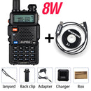 Alta potencia 8W Baofeng UV-5R Walkie Talkie Banda dual Walkie FM Transceptor UV 5R Radio portátil de dos vías UV5R Amateur Ham CB Radio