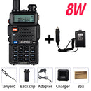 Alta potencia 8W Baofeng UV-5R Walkie Talkie Banda dual Walkie FM Transceptor UV 5R Radio portátil de dos vías UV5R Amateur Ham CB Radio