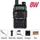 Alta potencia 8W Baofeng UV-5R Walkie Talkie Banda dual Walkie FM Transceptor UV 5R Radio portátil de dos vías UV5R Amateur Ham CB Radio