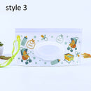 Snap Strap Portable Baby Wet Wipes Box Wipes Container Eco-friendly Easy-carry Clamshell Cosmetic Cleaning Wipes Cases 23*13.5CM