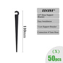 RBCFHI Garden Irrigation Connectors Barbed Single Double Tee Elbow Drip Arrow Cross Coupling Watering Fitting For 3/5 4/7mm Hose