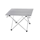 Mesa portátil de aleación de aluminio, muebles de exterior, plegable, para acampar, senderismo, escritorio, mesa de pícnic al aire libre para viajar, muebles