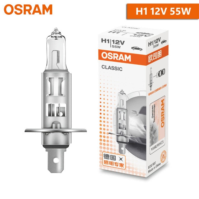 OSRAM Original H1 H4 H3 H7 12V lámpara estándar de luz 3200K faro antiniebla automático 55W 65W 100W bombilla halógena de coche calidad OEM (1 ud.)