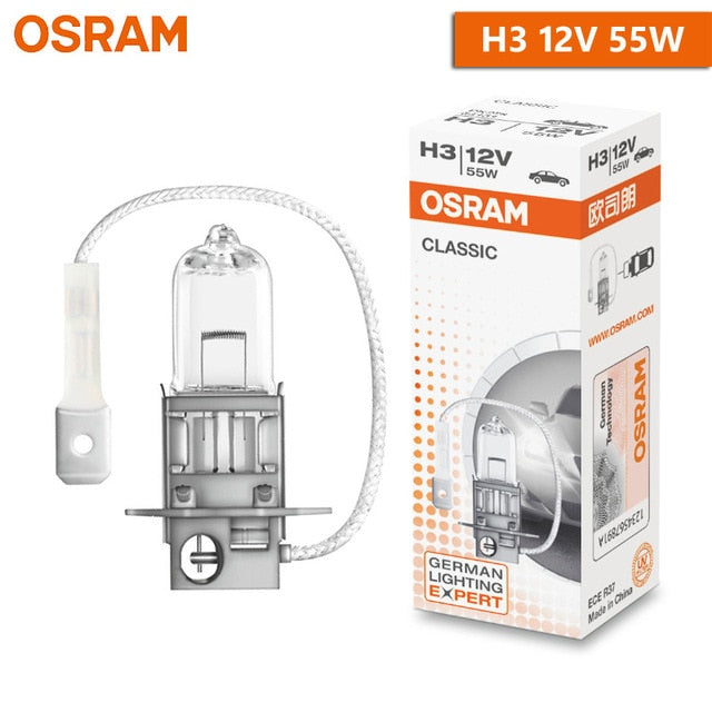 OSRAM Original H1 H4 H3 H7 12V lámpara estándar de luz 3200K faro antiniebla automático 55W 65W 100W bombilla halógena de coche calidad OEM (1 ud.)