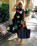 Vestido de mujer de Z-ZOUX, vestidos largos plisados ​​de manga corta, vestido bohemio de moda, vestidos de verano holgados sólidos de talla grande, blanco, negro, nuevo