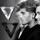 Mode Gothic Dreieck Ohrringe Unisex Punk Rock Kupfer Männer Frauen Ohrstecker Ohrstecker Push-Back Ohrstecker Schnalle Schmuck