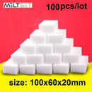 100 pcs/lot Melamine Sponge Magic Sponge Eraser Kitchen Melamine Sponge Cleaner Cleaning Sponge for Office Bathroom