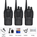 3PCS Baofeng BF 888S Two Way Radio BF-888S 6km Walkie Talkie 5W Portable CB Ham Radio Handheld HF Transceiver Interphone bf888S