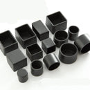 4pcs square silicone chair leg caps Non-slip Table Foot dust Cover Socks Floor Protector pads pipe plugs furniture leveling feet