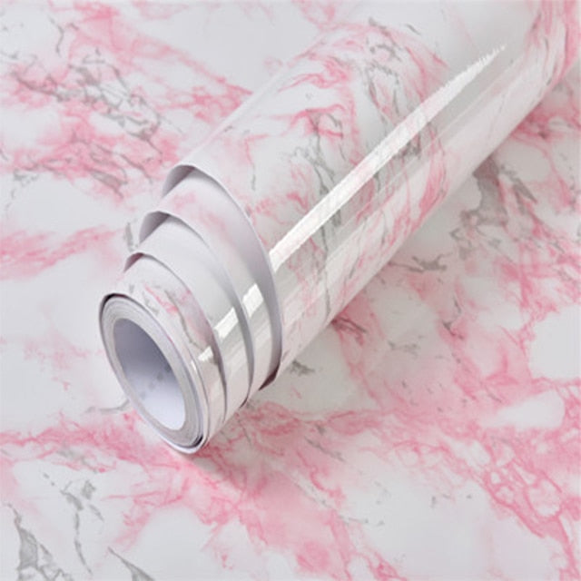 1M/2M Waterproof Marble Wallpaper Vinyl Self Adhesive Film Living Room Wall Decor Kitchen Cabinets Desktop Drawer Contact Paper