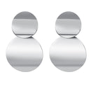 POXAM, nuevos pendientes redondos de declaración coreana para mujer, Pendientes colgantes de gota de pelusa de concha dorada geométrica, joyería de moda 2020 Brincos