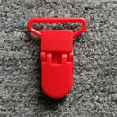 5pcs 25mm Plastic Baby Pacifier Chain Transparent Pacifier Clips Soother Holder For Baby Pacifier Nipples Holder Round Clamp