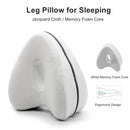Almohada ortopédica para dormir, almohadas posicionadoras de piernas de espuma viscoelástica, cojín de soporte de rodilla entre las piernas para el dolor de cadera, ciática