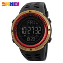 Reloj deportivo SKMEI a la moda para exteriores, relojes multifunción para hombre, reloj despertador Chrono 5Bar, reloj Digital resistente al agua, reloj para hombre 1251