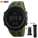 Reloj deportivo SKMEI a la moda para exteriores, relojes multifunción para hombre, reloj despertador Chrono 5Bar, reloj Digital resistente al agua, reloj para hombre 1251