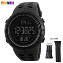 Reloj deportivo SKMEI a la moda para exteriores, relojes multifunción para hombre, reloj despertador Chrono 5Bar, reloj Digital resistente al agua, reloj para hombre 1251